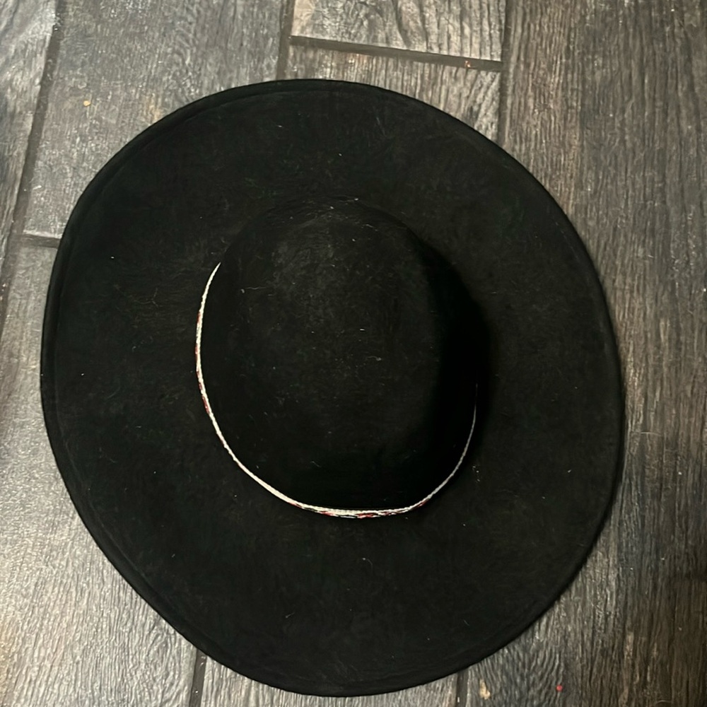 Black Wool Hat - image 1